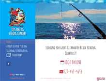 Tablet Screenshot of clearwatersportfishing.com